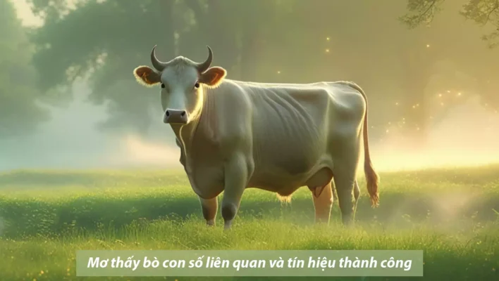 Mơ thấy bò con số liên quan và tín hiệu thành công.