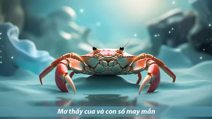 mo thay cua va con so may man Mơ thấy cua và con số may mắn.